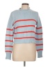 Olivaceous 100% Cotton Stripes Blue Pullover Sweater Size L - photo 1