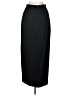 Niteline 100% Silk Solid Black Silk Skirt Size 8 - photo 2