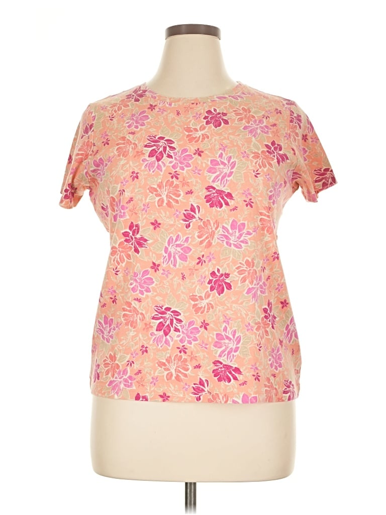 Pre-owned St. John's Bay Short Sleeve T-shirt In Pink