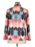 Unbranded Print Blue Long Sleeve Blouse Size XL - photo 2