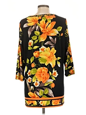 Susan Graver 3/4 Sleeve Blouse (view 2)