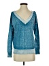 Sundance Metallic Blue Pullover Sweater Size S - photo 1