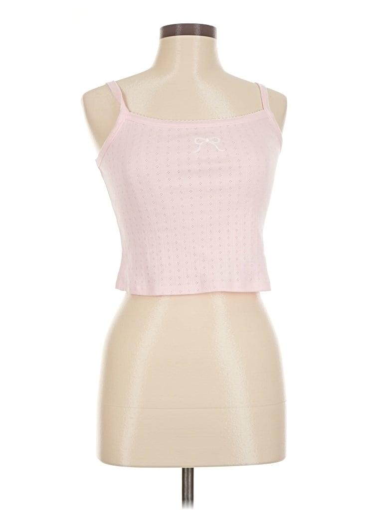Pre-owned Papermoon Sleeveless Top Pink Halter Neckline Tops