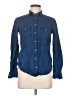 Massimo Dutti Blue Long Sleeve Button-Down Shirt Size 6 - photo 1