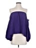 Boulee 100% Silk Purple Long Sleeve Blouse Size 0 - photo 1