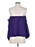 Boulee 100% Silk Purple Long Sleeve Blouse Size 0 - photo 2