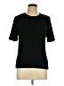 Crystal-Kobe 100% Cotton Black Short Sleeve Top Size L - photo 1