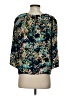 Sam & Lavi 100% Rayon Teal 3/4 Sleeve Blouse Size XS - photo 2