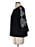 Ruby Rd. Black 3/4 Sleeve Top Size S - photo 5