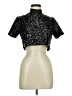 fleamadonna Silver Black Short Sleeve Top Size M - photo 1