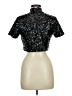 fleamadonna Silver Black Short Sleeve Top Size M - photo 2