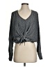 Abbeline 100% Polyester Gray Long Sleeve Blouse Size S - photo 1