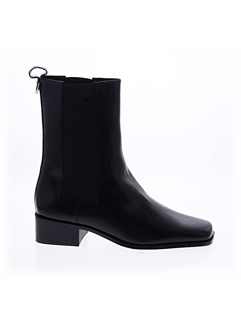 Pre-owned H&m Ankle Boots In Black