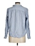 Ann Taylor LOFT 100% Rayon Stripes Blue Long Sleeve Blouse Size M - photo 2