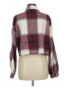 Hyfve 100% Polyester Plaid Burgundy Jacket Size M - photo 2