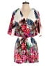 Ark & Co. 100% Polyester Tropical Red Romper Size S - photo 1