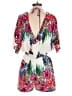 Ark & Co. 100% Polyester Tropical Red Romper Size S - photo 2