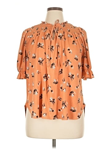 MELLODAY Short Sleeve Blouse (view 1)