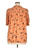 MELLODAY Orange Short Sleeve Blouse Size XL - photo 2