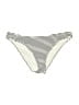 Unbranded Stripes Ivory White Swimsuit Bottoms Size S (estimated) - photo 1