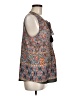 Pale Sky 100% Polyester Gray Sleeveless Blouse Size M - photo 4