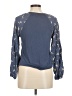 Love, Fire Blue Long Sleeve Blouse Size M - photo 2