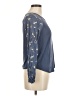Love, Fire Blue Long Sleeve Blouse Size M - photo 4
