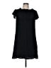 Amadi Solid Black Casual Dress Size 8 - photo 1
