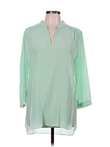 Amanda Uprichard 3/4 Sleeve Silk Top (view 1)