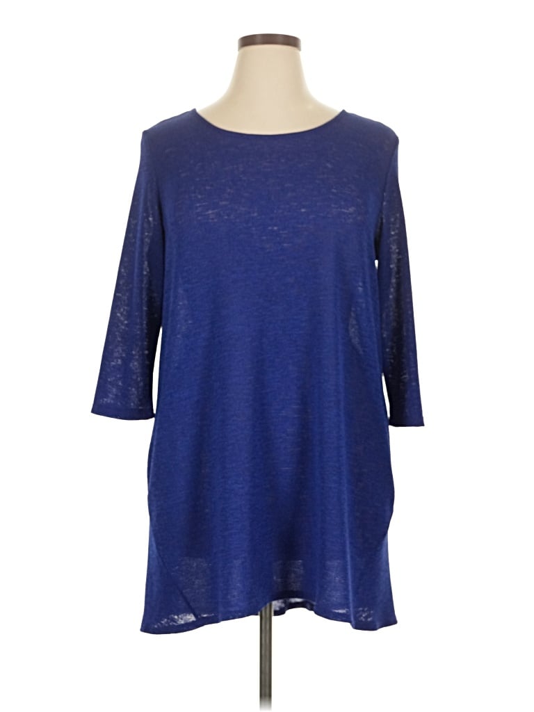Pre-owned Clara Sun Woo 3/4 Sleeve T-shirt In Blue