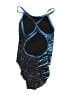 TYR Chevron-herringbone Blue One Piece Swimsuit Size XS (30) - photo 2