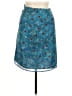 Chocolate Floral Blue Teal Casual Skirt Size M - photo 1