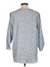 Christopher & Banks 100% Polyester Blue 3/4 Sleeve Blouse Size L - photo 2