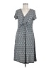Elementz Print Gray Casual Dress Size M - photo 1