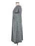 Elementz Print Gray Casual Dress Size M - photo 5