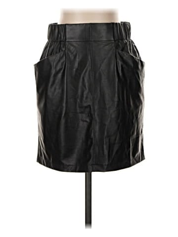 David Lerner Faux Leather Skirt (view 1)