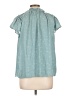 Assorted Brands 100% Polyester Teal Short Sleeve Blouse Size L - photo 2