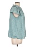 Assorted Brands 100% Polyester Teal Short Sleeve Blouse Size L - photo 4