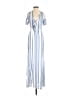 Lost + Wander 100% Rayon Stripes Blue Casual Dress Size XS - photo 1