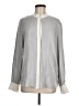FRAME 100% Silk Silver Long Sleeve Silk Top Size M - photo 1