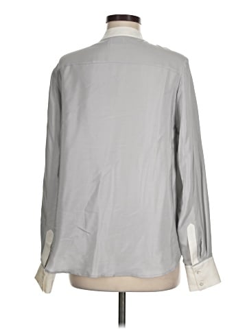 FRAME Long Sleeve Silk Top (view 2)