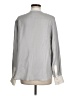 FRAME 100% Silk Silver Long Sleeve Silk Top Size M - photo 2