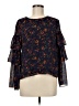 Madewell 100% Polyester Blue 3/4 Sleeve Blouse Size M - photo 1