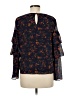 Madewell 100% Polyester Blue 3/4 Sleeve Blouse Size M - photo 2
