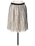 J.Crew 100% Polyester Stripes Ivory Casual Skirt Size 6 - photo 1