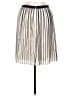 J.Crew 100% Polyester Stripes Ivory Casual Skirt Size 6 - photo 2