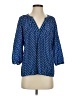 Joie 100% Silk Blue 3/4 Sleeve Silk Top Size XS - photo 1