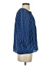 Joie 100% Silk Blue 3/4 Sleeve Silk Top Size XS - photo 4