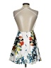 Unbranded Tropical White Cocktail Dress Size S - photo 2