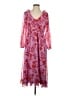 Ann Taylor 100% Polyester Pink Casual Dress Size 2 - photo 1